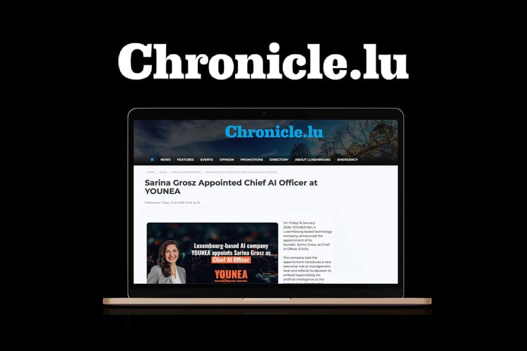 Chronicle.lu article about YOUNEA and AI business growth.