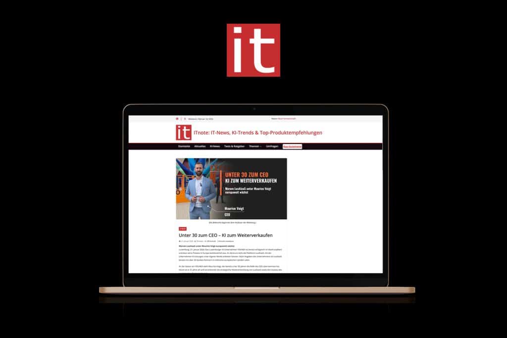 IT magazine article highlighting YOUNEA’s AI platform